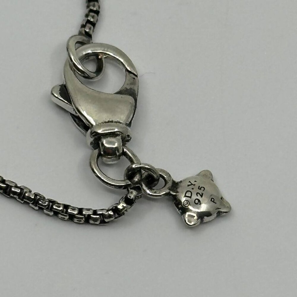 Authentic DAVID YURMAN women's sterling silver necklace with amethyst pendant - Picture 3 of 8